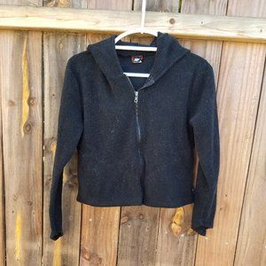 Vintage Emily Strange, Hooded, Fleece Jacket with Devil Horns on Hood
